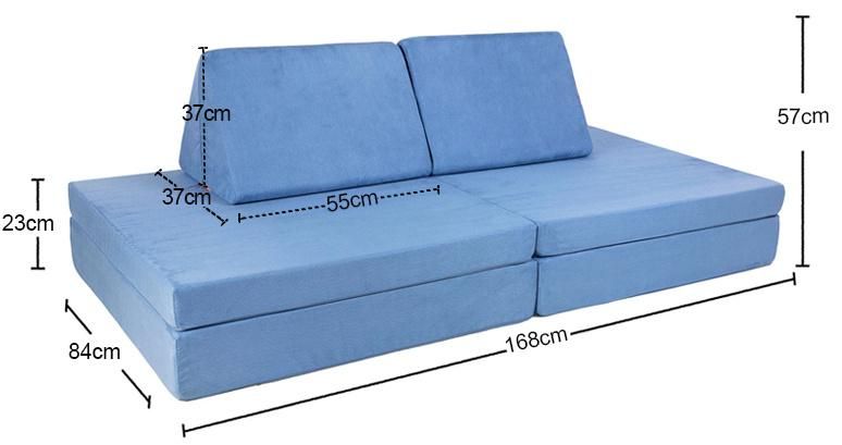 Skin-Friendly Space-Friendly Living Room Couch Mattress Comfort Folding Multi-Functional Kid Play Sofa