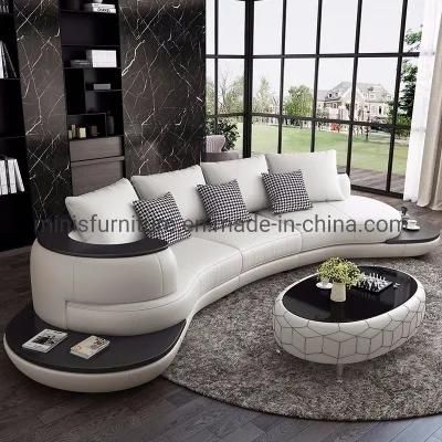 (MN-SF93) Modern Fashionable Curved White Living Room Sofa