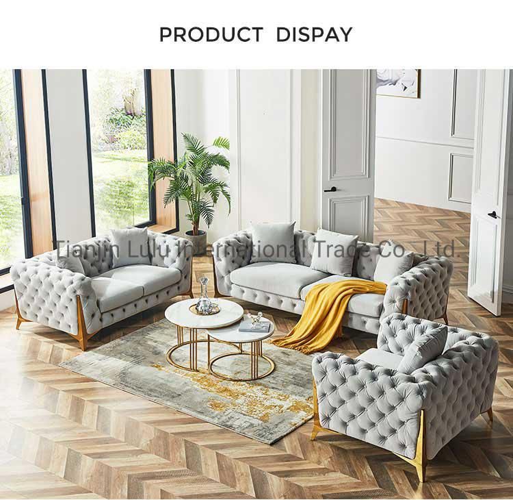 Modern Velours Living Room Sofa Furniture Seater Lounge Sectional Sofa