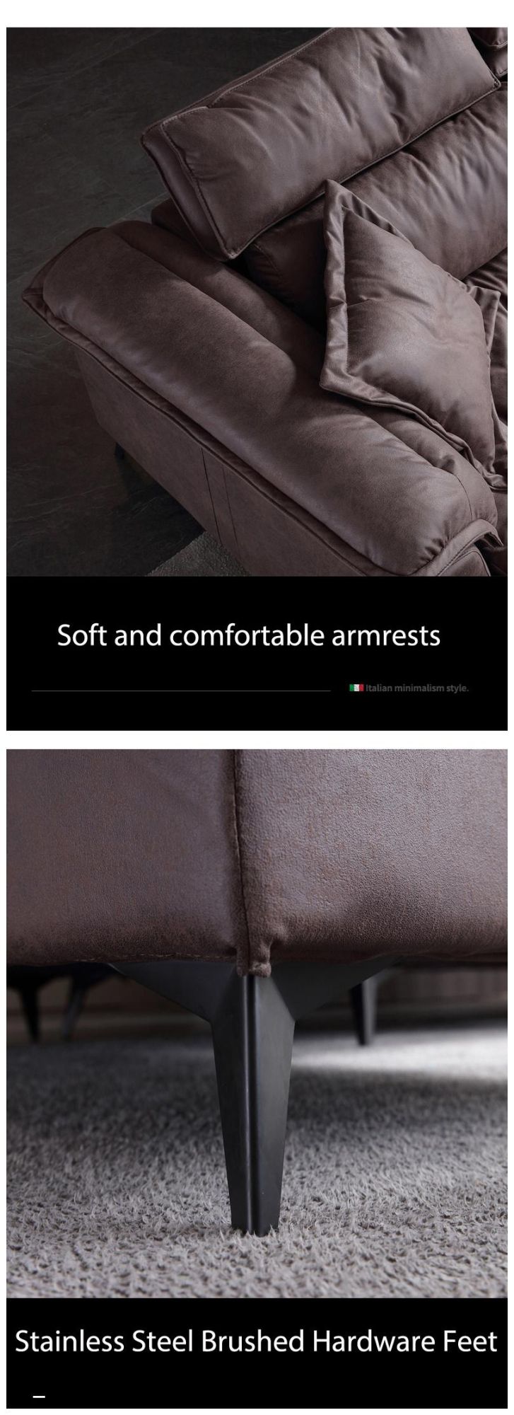 Hot Sales 3 Seater European Style Down Sofa