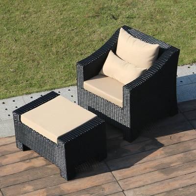 Alcony Three Piece Suit Combination European Style Back Rattan Chair Sofa Knitting