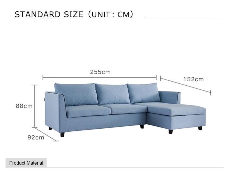Multi-Functional Living Room Furniture Home Modern Fabric Sofa Bed