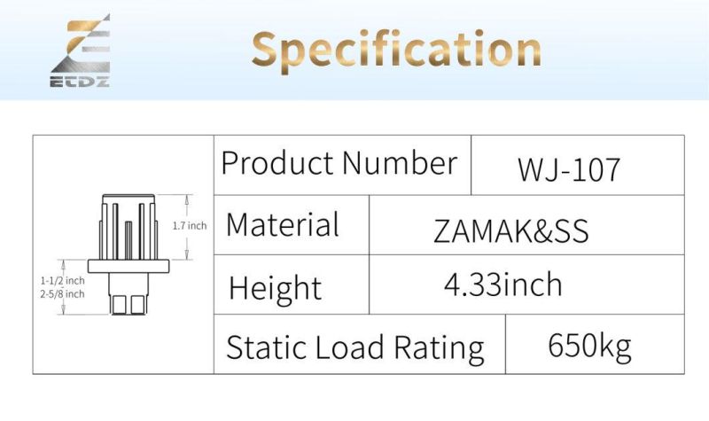 Kitchen Adjustable Leg Wj-107 Kitchen Part Table Equipment Adjustable Leg