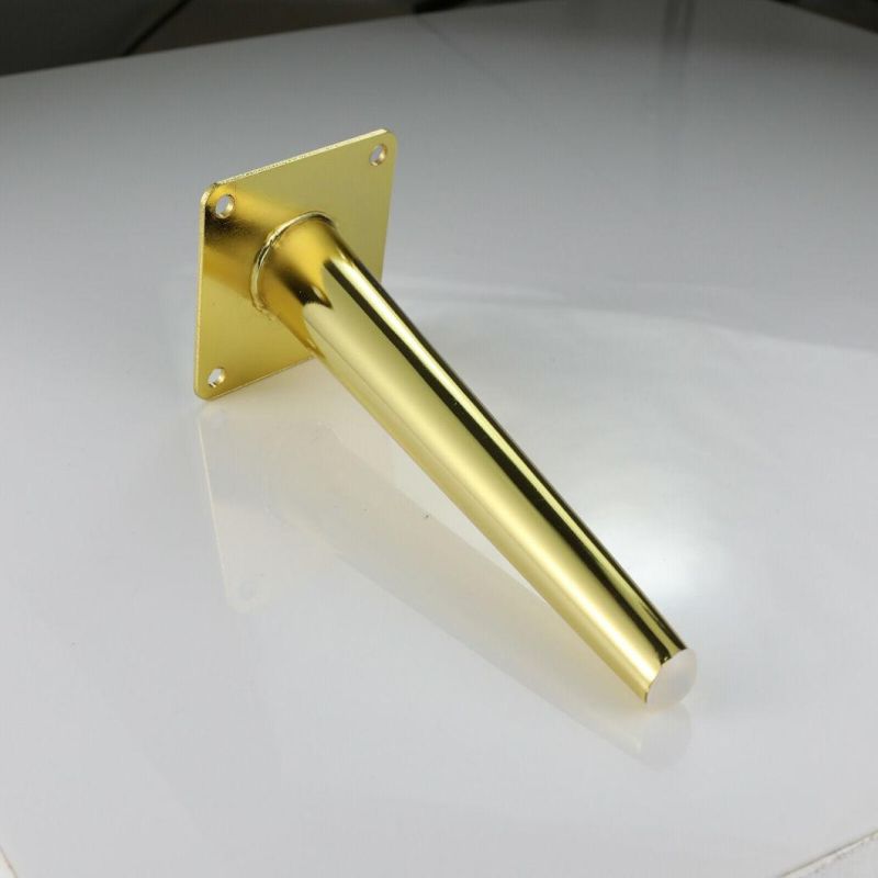 Glossy Furniture Leg Golden Steel Metal Feet for Sofa Chairs Settee Cabinets