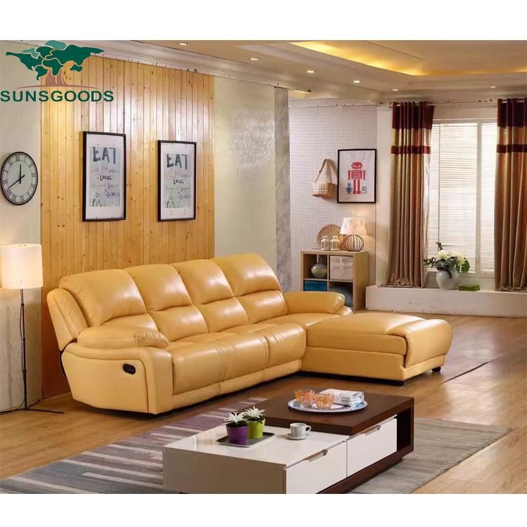 Factory Supply Leather Sofa Electric Recliner Corner Sofa Set