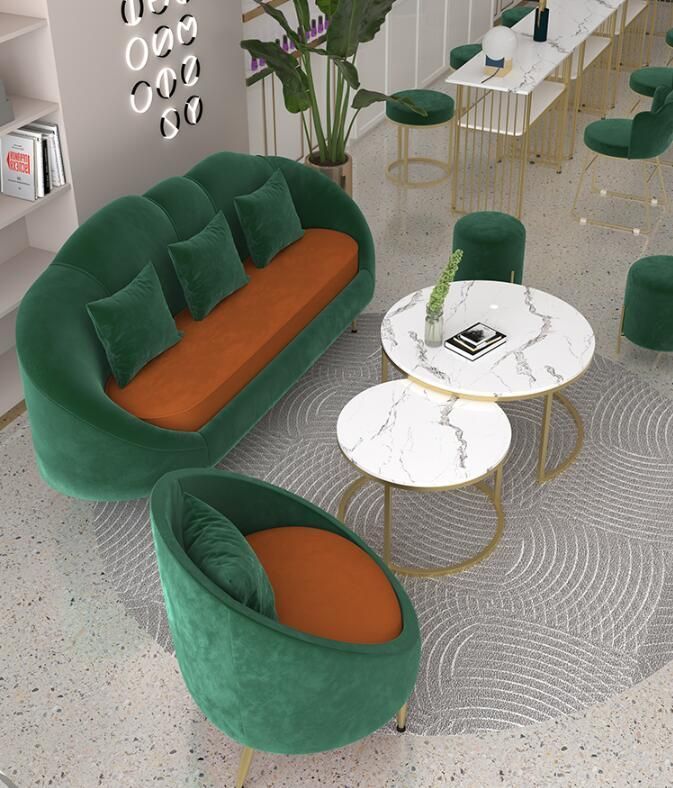 2021 Popular Colorful High Density Sponge Classic Office Sofa for Living Room Hotel