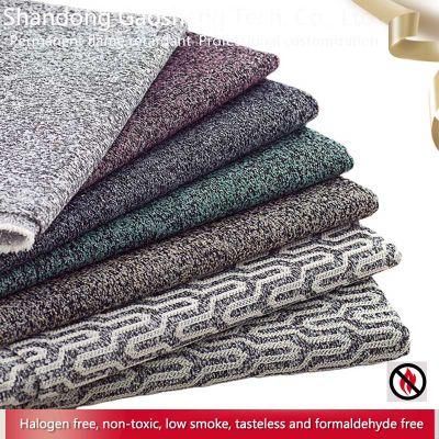 Flame Retardant 100% Polyester Fabric Linen-Look Sofa Upholstery Fabric