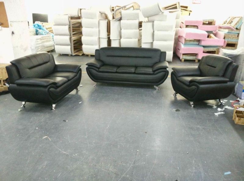 Modern Promotional PU Sofa with Large Loadability and Kd Construction for Living Room Furniture