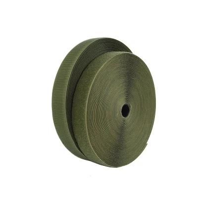High Quality Nylon Hook and Loop Army Green Colorful 16mm Storage Strap Sticky Back Hook and Loop Strip
