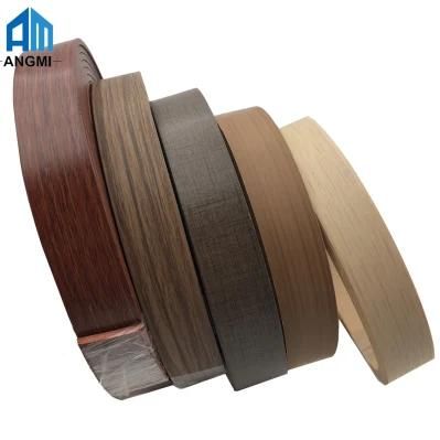 Furniture Accessories Wood Grain High Glossy Matt PVC Edge Banding Tape for Office Kitchen Cabinet