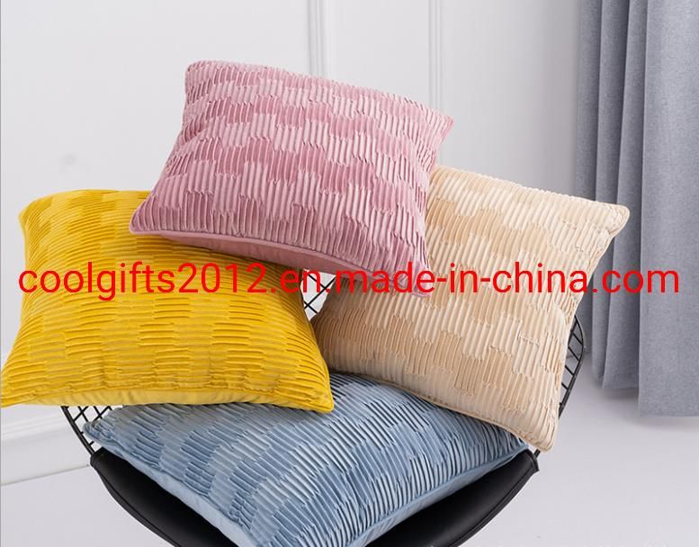 45cm*45cm Pure Color Velvet Pillow Cushion Covers Velvet Decorative Custom Throw Pillow for Sofa