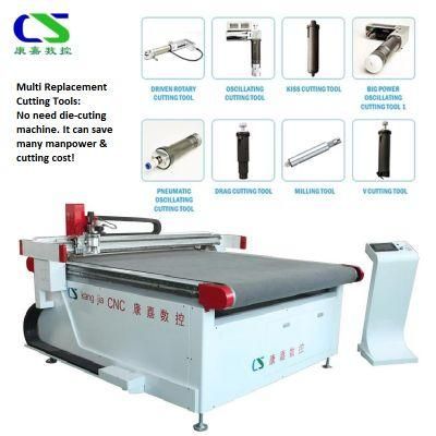 Leather Products Automatic Vibrating Knife Cutting Machine for Bags Sofa with Factory Price High Quality