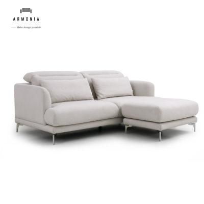 Sponge with Armrest Sets Dubai Corner Recliner Furniture Fabric Sofa