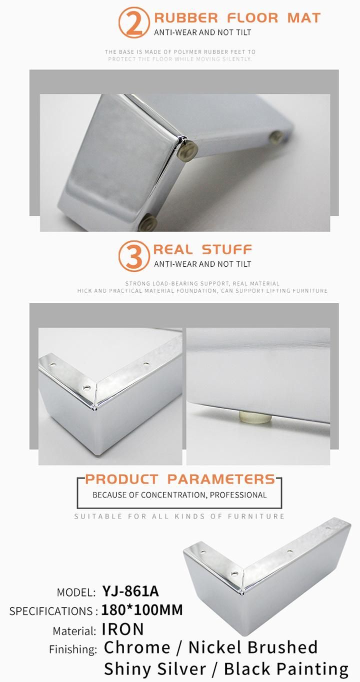 Modern Chrome Plated Table Legs