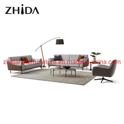 Modern Home Hotel Lesuire Corner Single Fabric Living Room Sofa