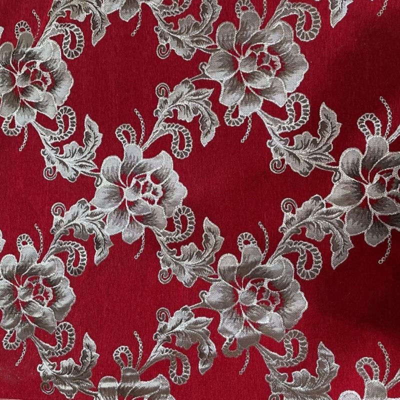 Polyester Chenille Jacquard Upholstery Fabric Sofa Fabrics Furniture Fabric Waistcoat Fabric (JAC009)