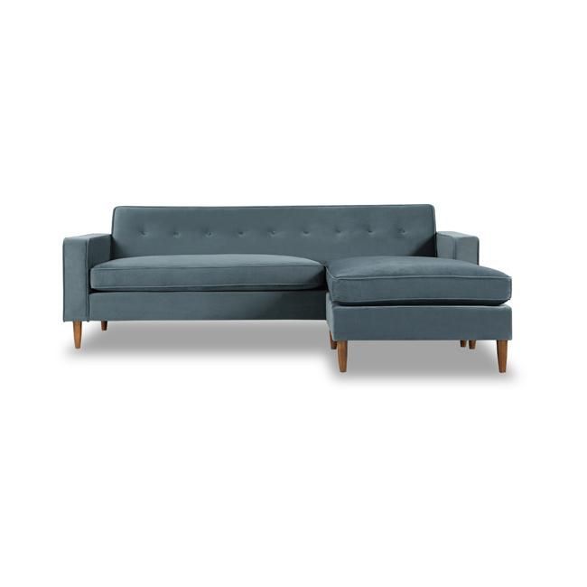 Home Furniture Velvet L-Shape Sofa 8601#