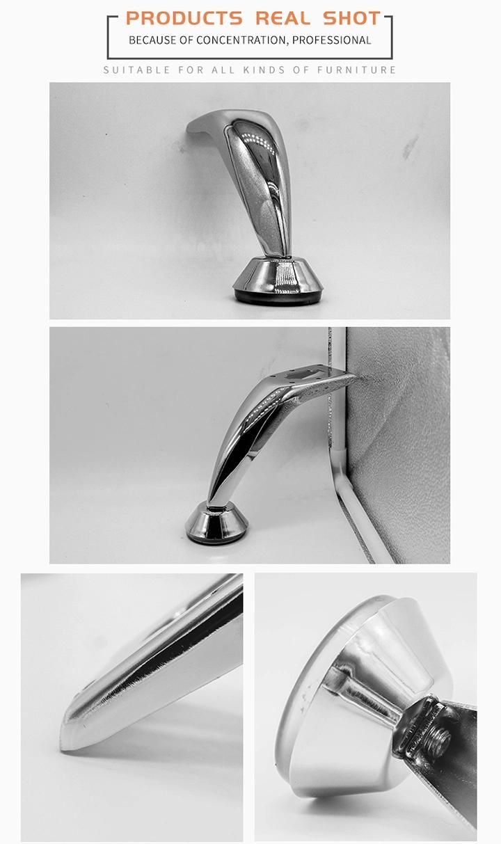 Modern Metal Chrome Furniture Desk Sofa Feet Legs