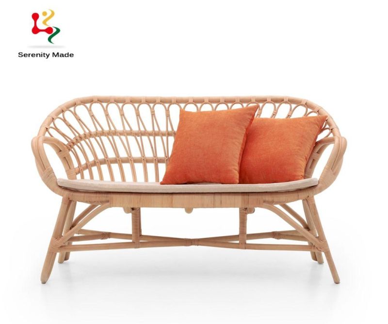 Hospitality Event Furniture Natural Cane Sofa