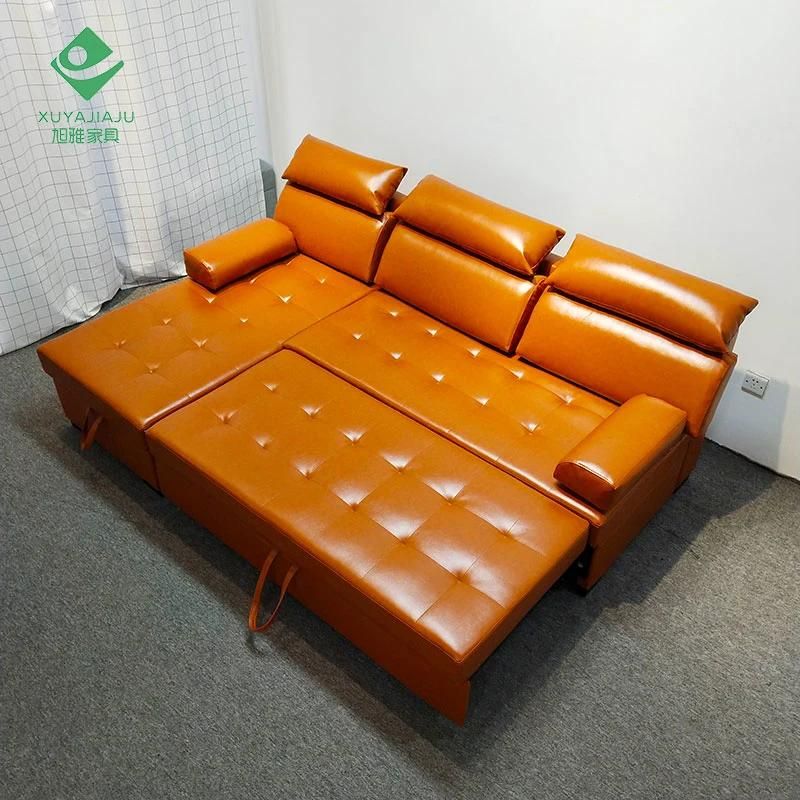 OEM Oed Corner Sofa Set Sectional L Shaped Folding Operate Couch Set