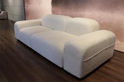 Contemporary Furniture Velvet Design Sofas Modern Italy Fabric Luxury Sofa