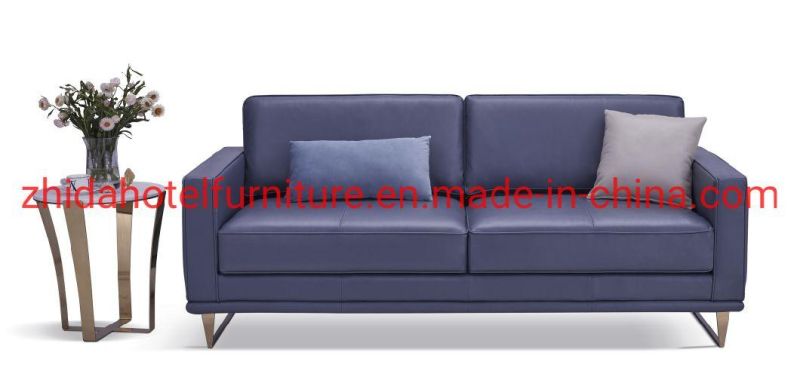 Nordic Italian European Luxury Furniture Genuine Leather Sofa for Home