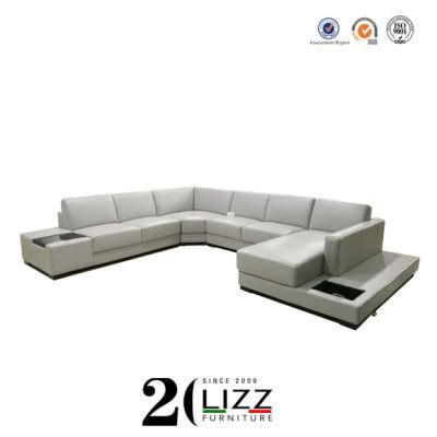 Hot Selling Living Room Modern Leisure Sectional Corner Leather Sofa