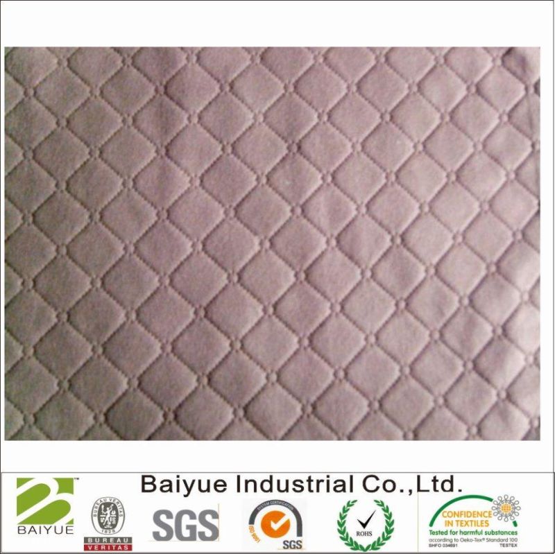100% Polyester Ultrasonic Quilting Linen Like Fabric for Sofa