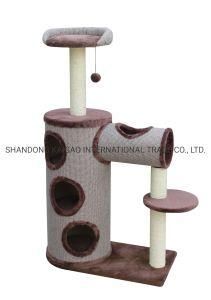 Wholesale Cat Tree with Scratching Tunnel and Sofa