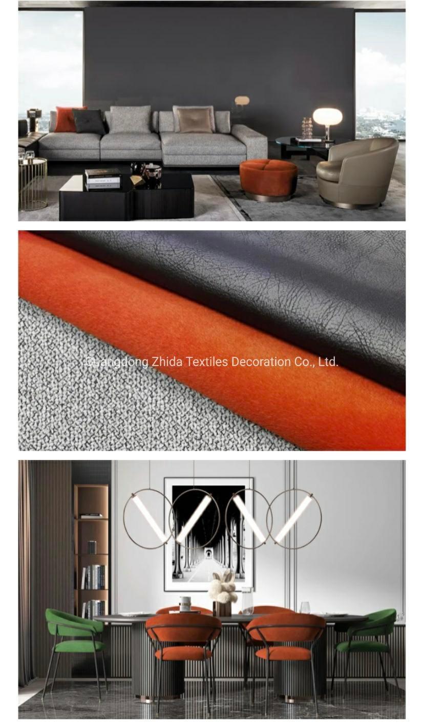 Home Textile Mohair Plush Soft Velvet Sofa Covering Furniture Fabric Hotel Project Banquet Chair