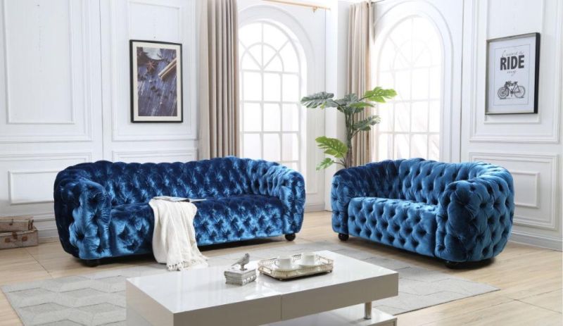 Fabric Tuft Button Sofa for Living Room