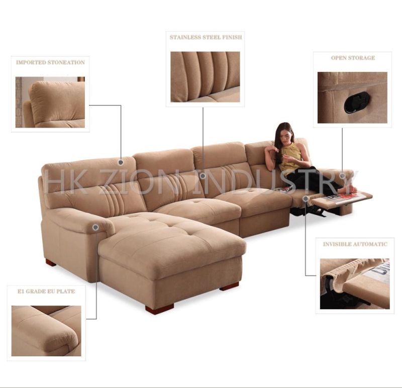 Minimalist 3 Seater Fabric Sofa Sectional Sofa Modern Furniture Living Room Sofa Bed European Style Sofa Set Hotel Furniture Home Sofa