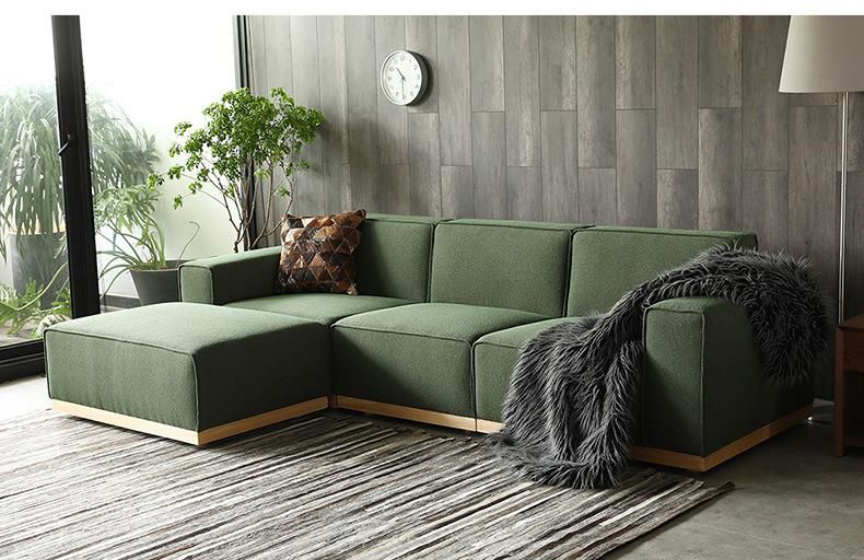 Customized Modular Furniture Sofa Medium Back Home Sectional Sofa