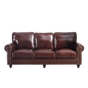 European Style Leather Sofa 3 + 2 + 1 Sets