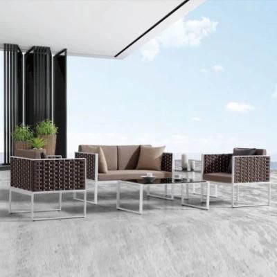 Outdoor Leisure Garden Modern Hotel Resort Villa Project Patio Aluminum Sofa Furniture Set