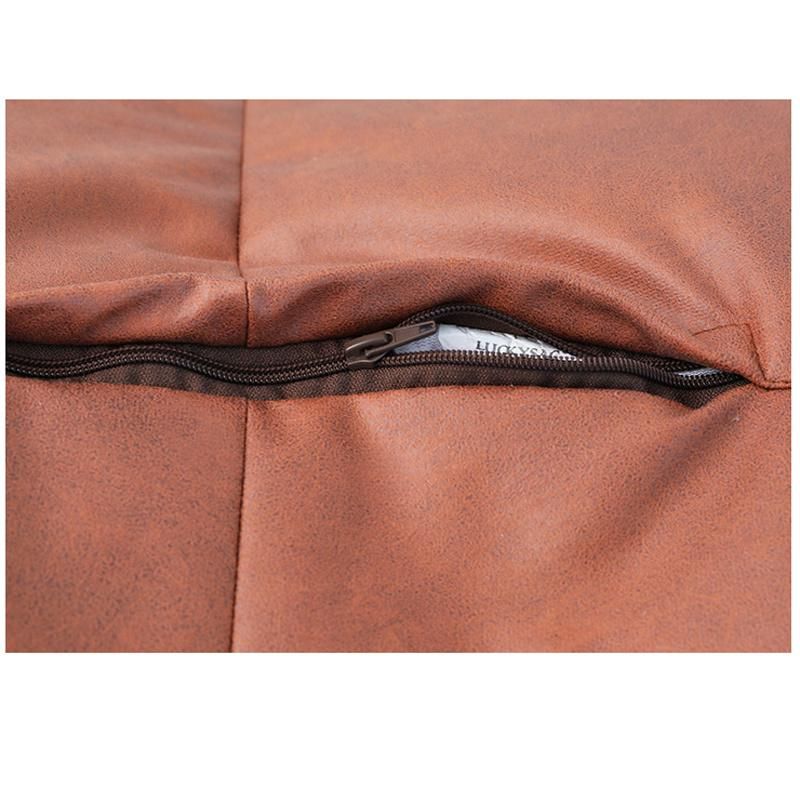 Luckysac 2021 New Leathaire One Seat Two Seat Bean Bag Sofa for Adult, Indoor Outdoor Waterproof Chair, Luxury Beanbag