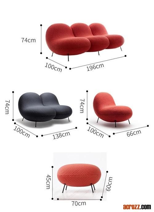 Bababa Sofa Factory Modern Design Fabric Chair Lounge Apartment Sofa