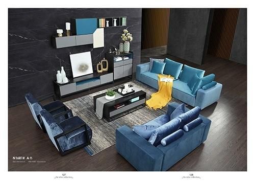 Factory Supply Directly Home Furniture Leather Fabric Upholstery Corner Sofa