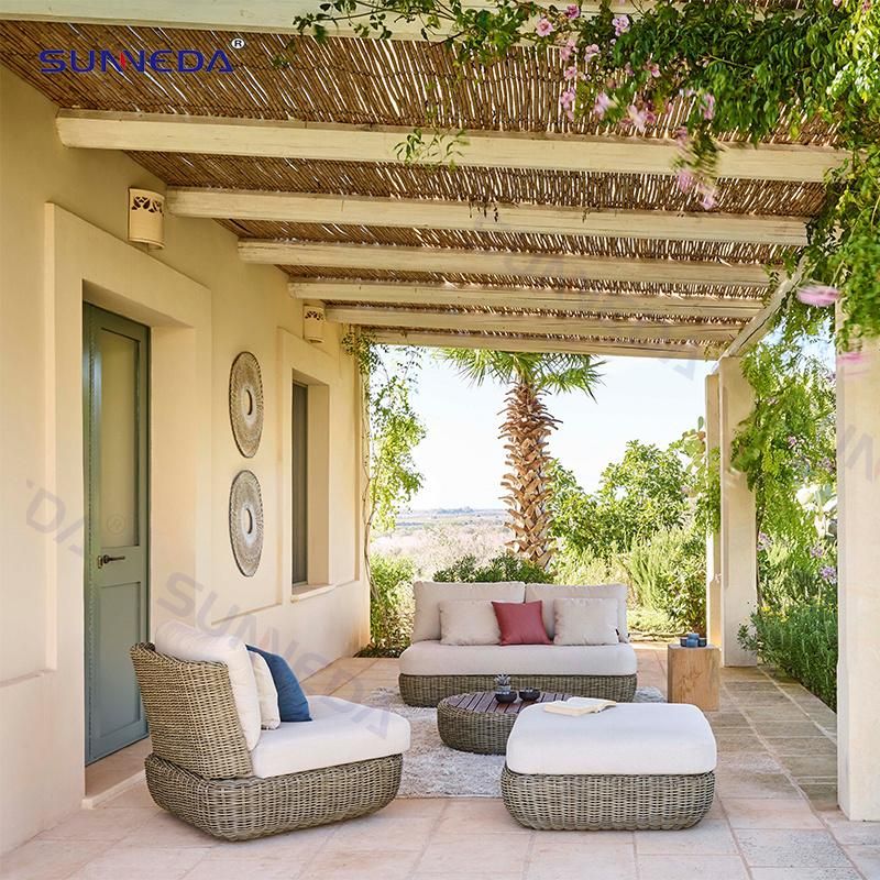 Rattan Furniture Aluminum Leisure Sofa Set Garden Furniture