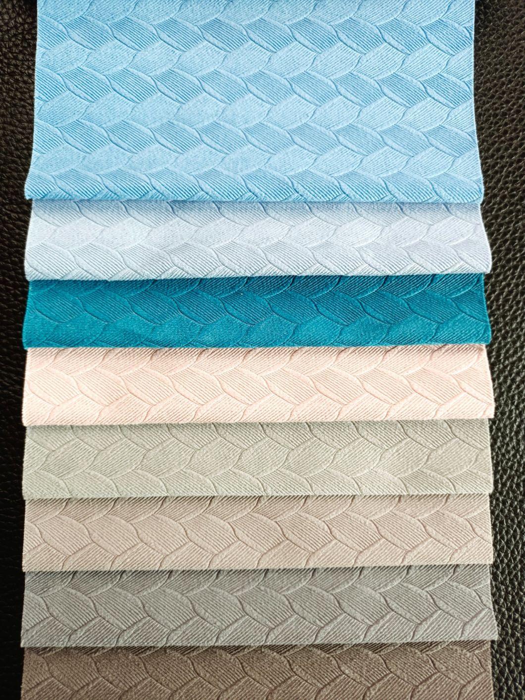 Lower Price with Good Quality 100% Polyester Brushed Warp-knitting Embossed Cortina Curtain Fabric or Sofa Fabric