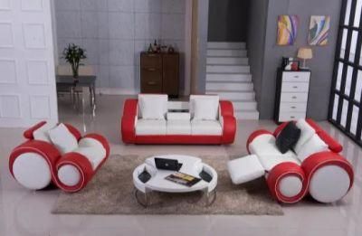 Newest Luxury White and Red Color Luxury Modern Leather Sofa