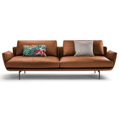 Leisure Living Room Furniture Minimalist Wood Frame Modern Fabric Sofa