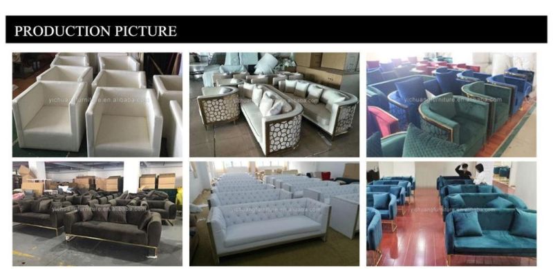 Rectangle Modern Design White Leather Sofa for Home on Sale, Hotel Room Sofa From Foshan
