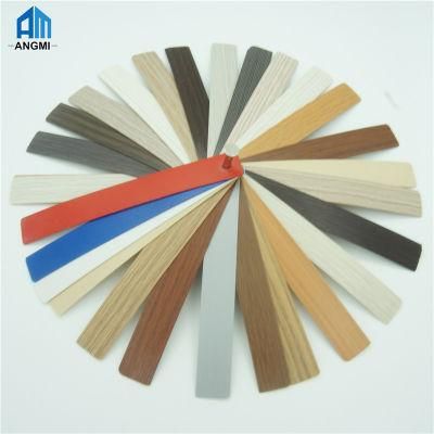 New Material Customized Wood Grain/ Solid Color/Embossed/High Glossy/Matt High Tenacity PVC Edge Banding for Kitchen Cabinet Wardrobe Door