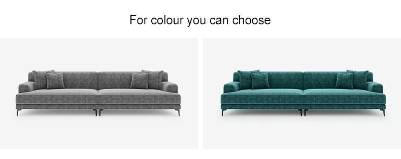 Contemporary Living Room Sofa 3 Seater Comfortable Fabric Sofa