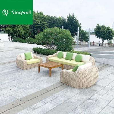 Outdoor Hotel Furniture Garden Rope Sofa Patio Set Customized Designs for Resorts