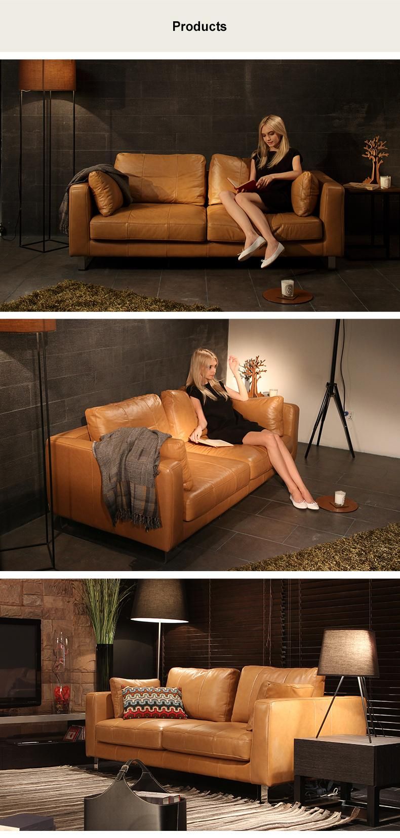 with Armrest Medium Back Couch Home Living Room Modern Furniture Sofa Low Price