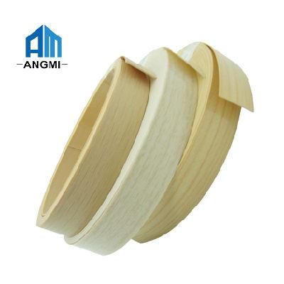 Wood Veneers PVC Lipping Solid Color/High Glossy/Woodgrain PVC/ABS Edge Banding Tape Kitchen Cabinet Accessories