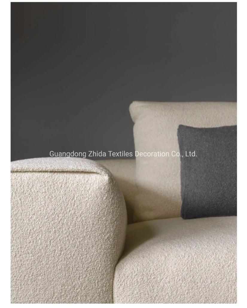 White Poliform Polyester Chenille Leisure Sofa Seat Furniture Fabric