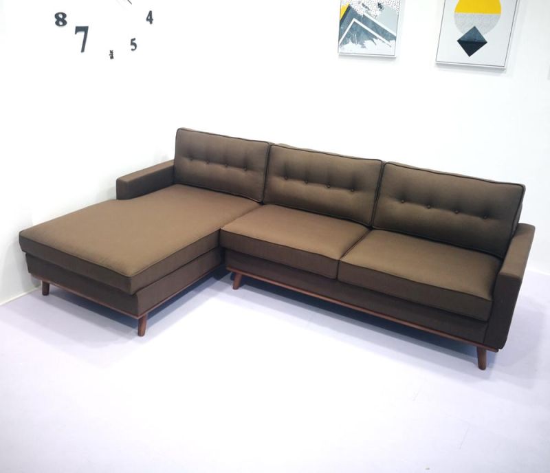 Fabric L Shape Sofa Modern Tufty Corner Sofa Cc-7109